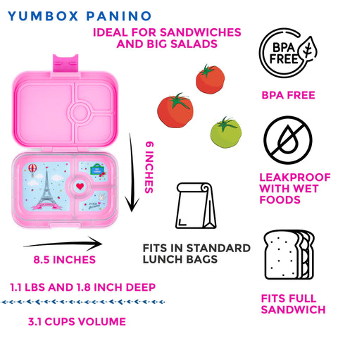 Yumbox Panino Bento Lunchbox-FIFI PINK