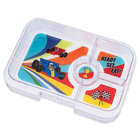 Yumbox Tapas Large Bento Lunchbox-MONTI CARLO BLUE RACE TRAY 4 COMPARTMENT