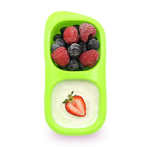 Goodbyn Two in One Snack Container Red