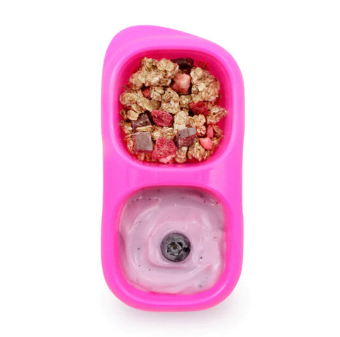 Goodbyn Two in One Snack Container Pink