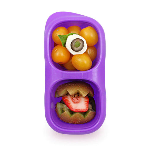 Goodbyn Two in One Snack Container Red