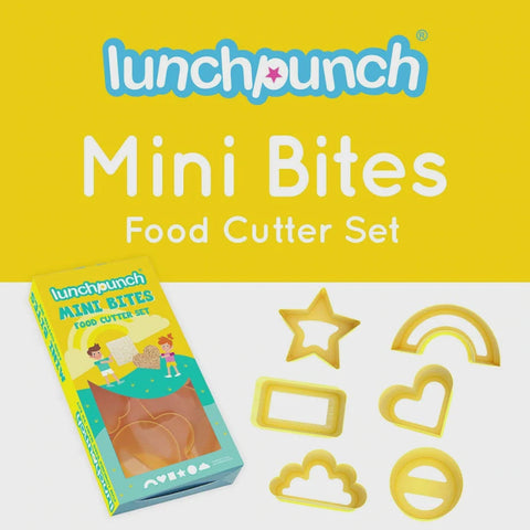 Lunch Punch MINI BITES Food Cutters (Set of Six) - The Lunchbox Collection