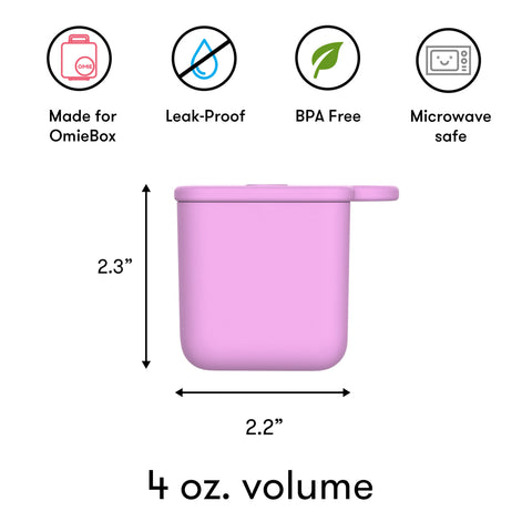 OmieBox Dip Containers - Two Colour Options - The Lunchbox Collection