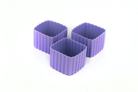 Little Lunch Box Co Silicone Cups - Square 3 Pack - The Lunchbox Collection