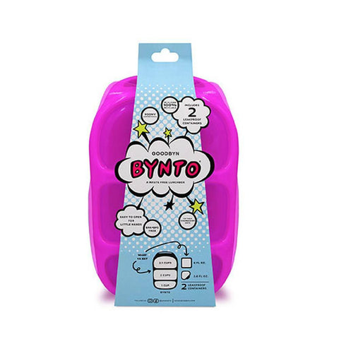 Goodbyn Bynto Lunchbox Neon Purple plus Two Leakproof Containers