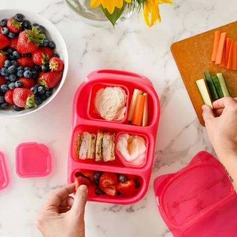 Goodbyn Bynto Lunchbox Neon Yellow plus Two Leakproof Containers