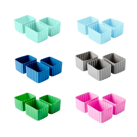 Little Lunch Box Co Silicone Cups - Small Retangle 3 Pack - The Lunchbox Collection