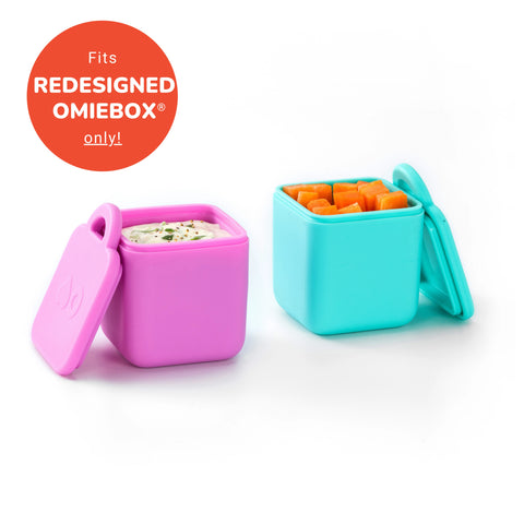 OmieBox Dip Containers - Two Colour Options - The Lunchbox Collection