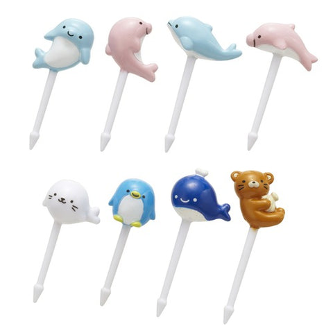 Dolphin and Sea Friends Food Picks - Set of 8