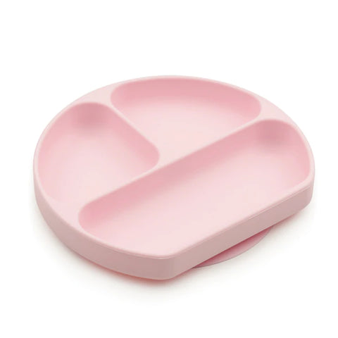 Bumkins Silicone Grip Dish 3 Sections- PINK