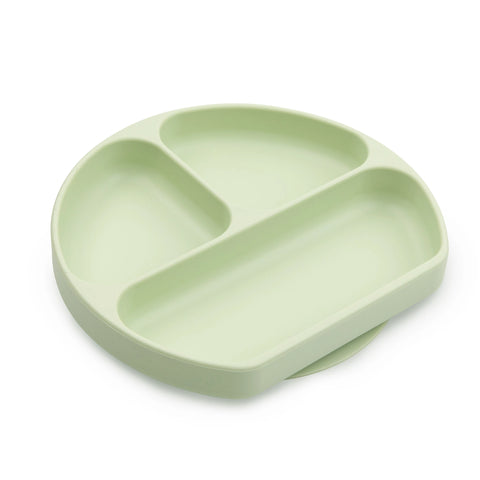 Bumkins Silicone Grip Dish 3 Sections- SAGE