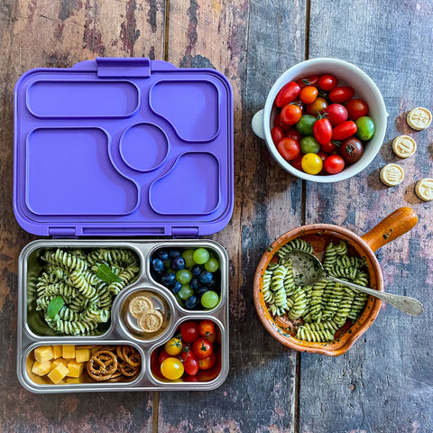 Yumbox Presto-Stainless Steel Leakproof Bento Box TULAM BLUE - The Lunchbox Collection
