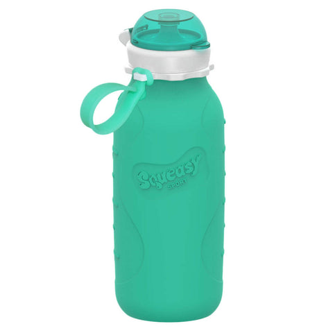 Squeasy Sports-Large 480ml Silicone Smoothie and Drink Pouch AQUA - The Lunchbox Collection