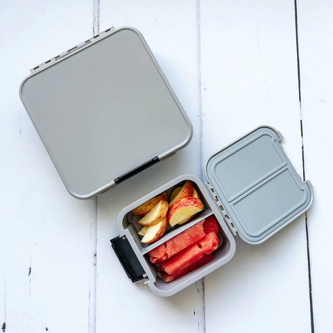 Little Lunchbox Co BENTO TWO SNACK BOX Grey