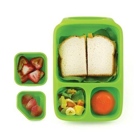 Goodbyn Hero Lunchbox Neon Aqua plus Two Leakproof Containers
