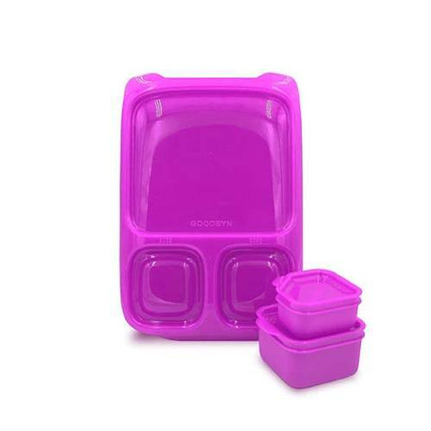 Goodbyn Hero Lunchbox Neon Purple plus Two Leakproof Containers