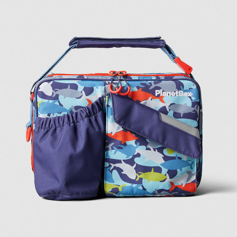 PlanetBox Insulated Lunch Bag CAMO SHARKS