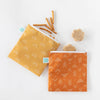 Bumkins Reusable LARGE Snack/Sandwich Bag - Twin Pack Boho