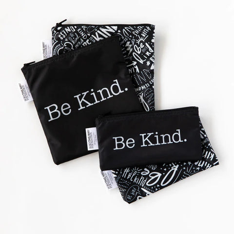 Bumkins Reusable Snack Bag - Twin Pack Be Kind