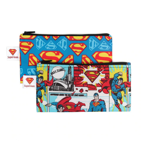 Bumkins Reusable Snack Bag - Twin Pack Superman