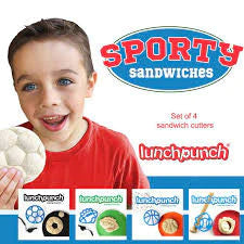 Lunch Punch SPORTS Sandwich Cutters (Set of 4)