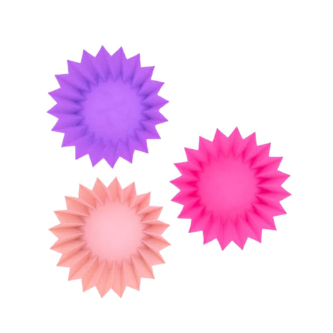 Jumbo Silicone Cups - PINK MIX (Set of 3) - The Lunchbox Collection