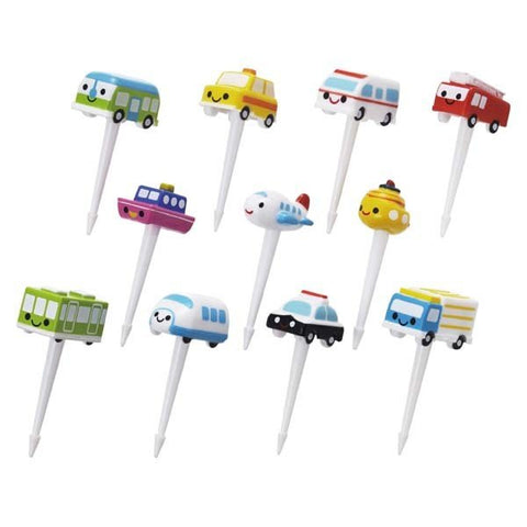 Working Vehicle Food Picks - Set of 11