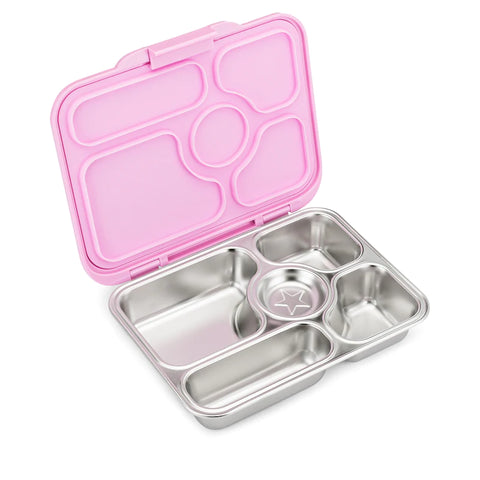 Yumbox Presto-Stainless Steel Leakproof Bento Box ROSE PINK - The Lunchbox Collection