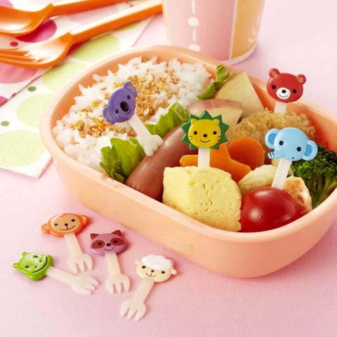 Animal Friend Fork Food Picks - Set of 8