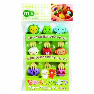 Animal Friend Fork Food Picks - Set of 8