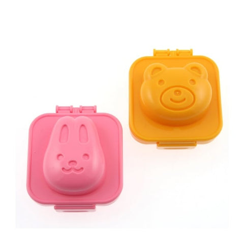 Rice / Egg Shaper - Two Pack Rabbit and Bear