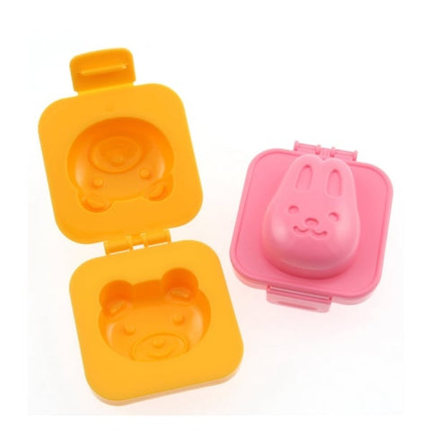 Rice / Egg Shaper - Two Pack Rabbit and Bear