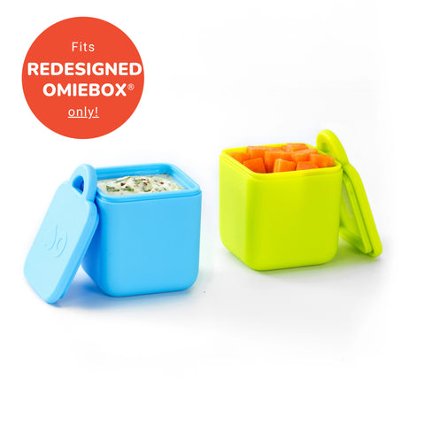 OmieBox Dip Containers - Two Colour Options - The Lunchbox Collection