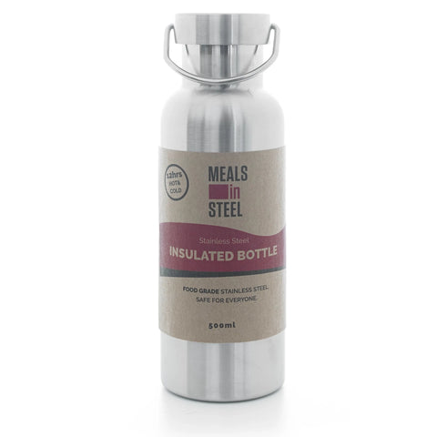 Meals in Steel Insulated Stainless Steel Drink Bottle 500ml