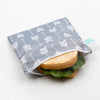 Bumkins Reusable LARGE Snack/Sandwich Bag - Grey Arrow