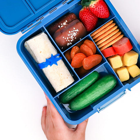 Lunch Punch Silicone Wrap Bands (Set of 5) BLUE - The Lunchbox Collection