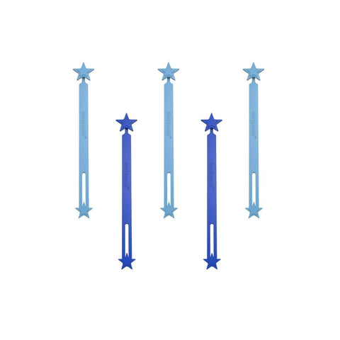 Lunch Punch Silicone Wrap Bands (Set of 5) BLUE - The Lunchbox Collection
