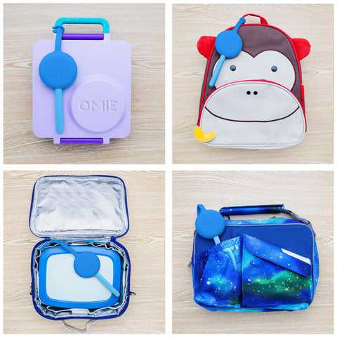 OmieBox Cutlery Pod Set -  CAPRI BLUE - The Lunchbox Collection