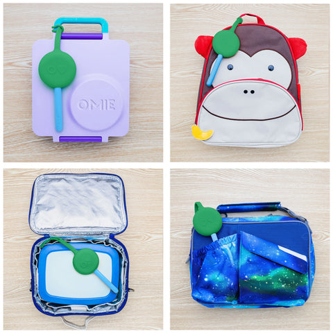 OmieBox Cutlery Pod Set -  MINT GREEN - The Lunchbox Collection