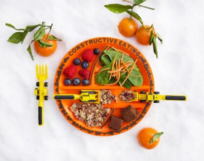 Constructive Eating - Construction Plate, Utensils and Placemat Bundle