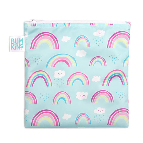 Bumkins Reusable LARGE Snack/Sandwich Bag - Rainbow