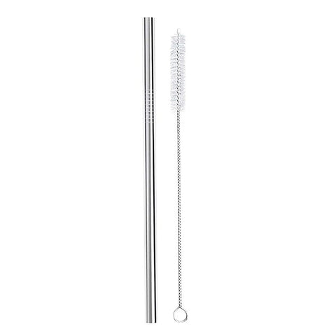 Mixed Straw Pack with Vegan Cleaning Brush - Stainless Steel