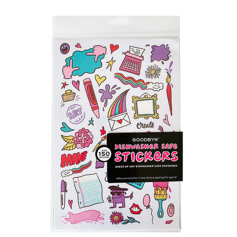 Goodbyn Dishwasher Safe Lunchbox Stickers Star Flower