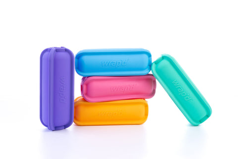 Wrap'd Reusable Silicone Wrap Pouch - 5 Colours to choose from! - The Lunchbox Collection